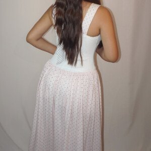 Dotty Pink Dress - Image 3