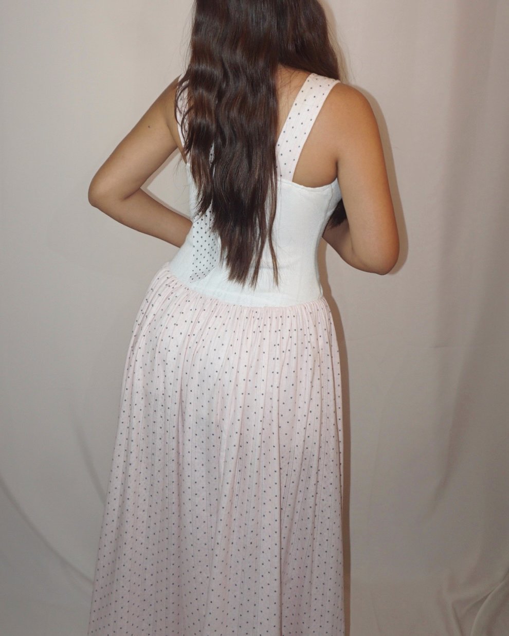Dotty Pink Dress - Image 3