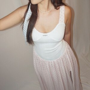 Dotty Pink Dress - Image 2